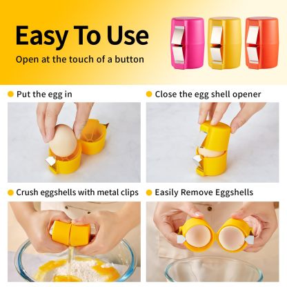 🥚Eptchn No Mess Easy Egg Opener CrackSlick🥚