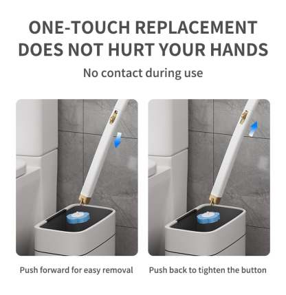 ⚡50K+ SOLD!🚽💦Disposable Replacement Wall-Mounted Innovative Toilet Brush Set✨