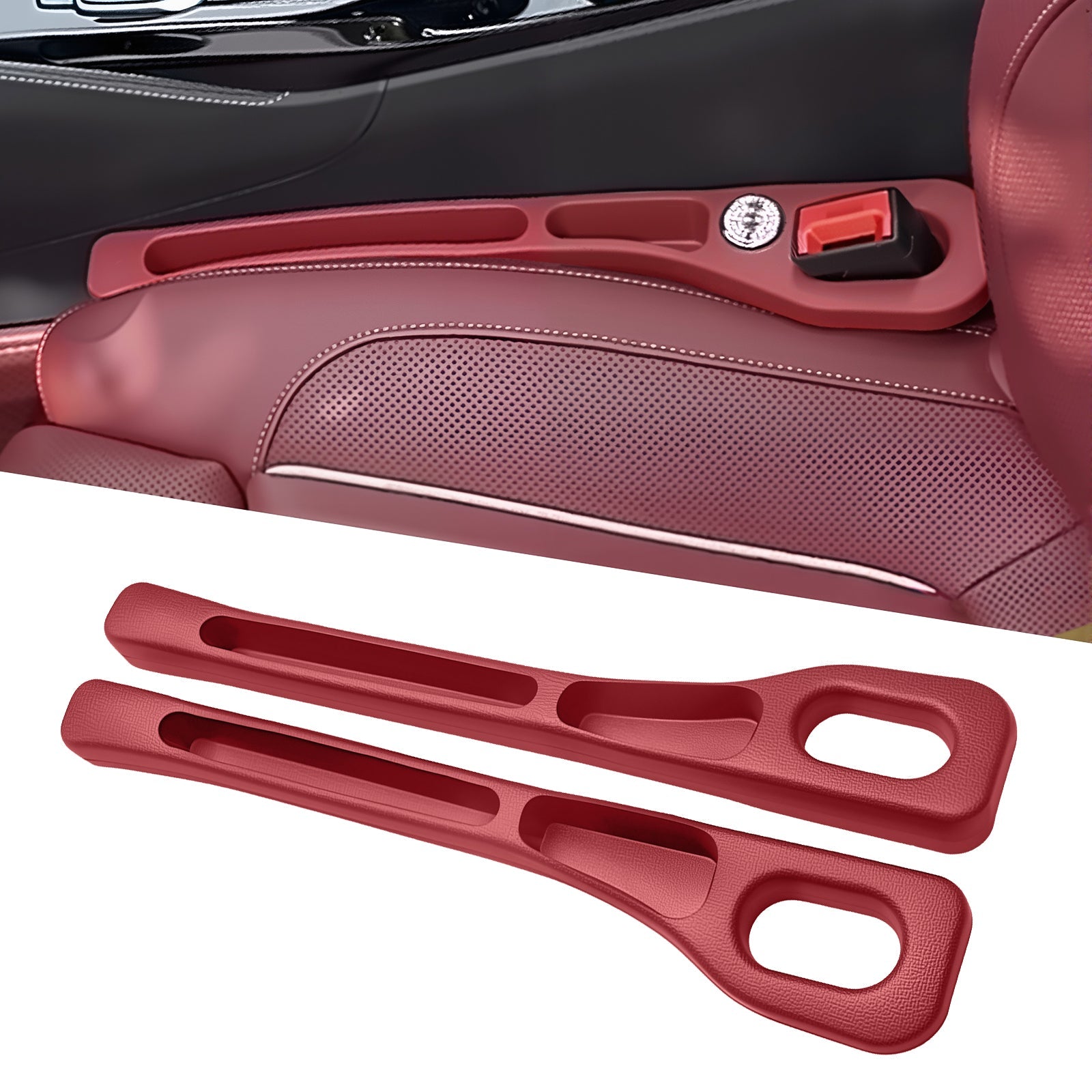 🏆 50K+ SOLD!  - 🚗Dual-Slot Car Seat Gap Organizer