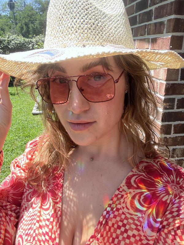 ✨👒Suncatcher Cowgirl Straw Prism Hat