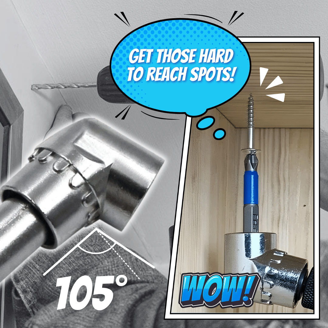 🔥Last Day 49% OFF—🔧105 Degree Right Angle Drill Adapter