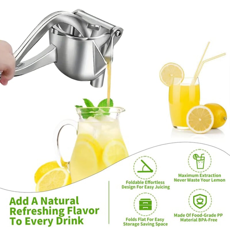 🔥Big Sale 49% OFF—Citrus Squeezer 🍋 Stainless Steel / PP Material Hand Fruit Juicer for Lemon Lime Orange