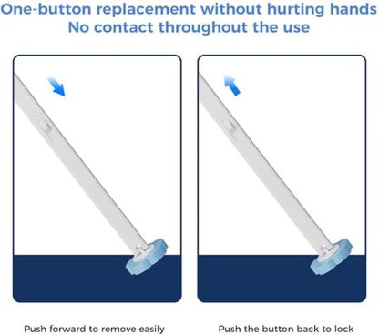 Disposable Toilet Cleaning System: Toilet Brush & Holder Kit with 6PCS Pre-Soaked Cleaner