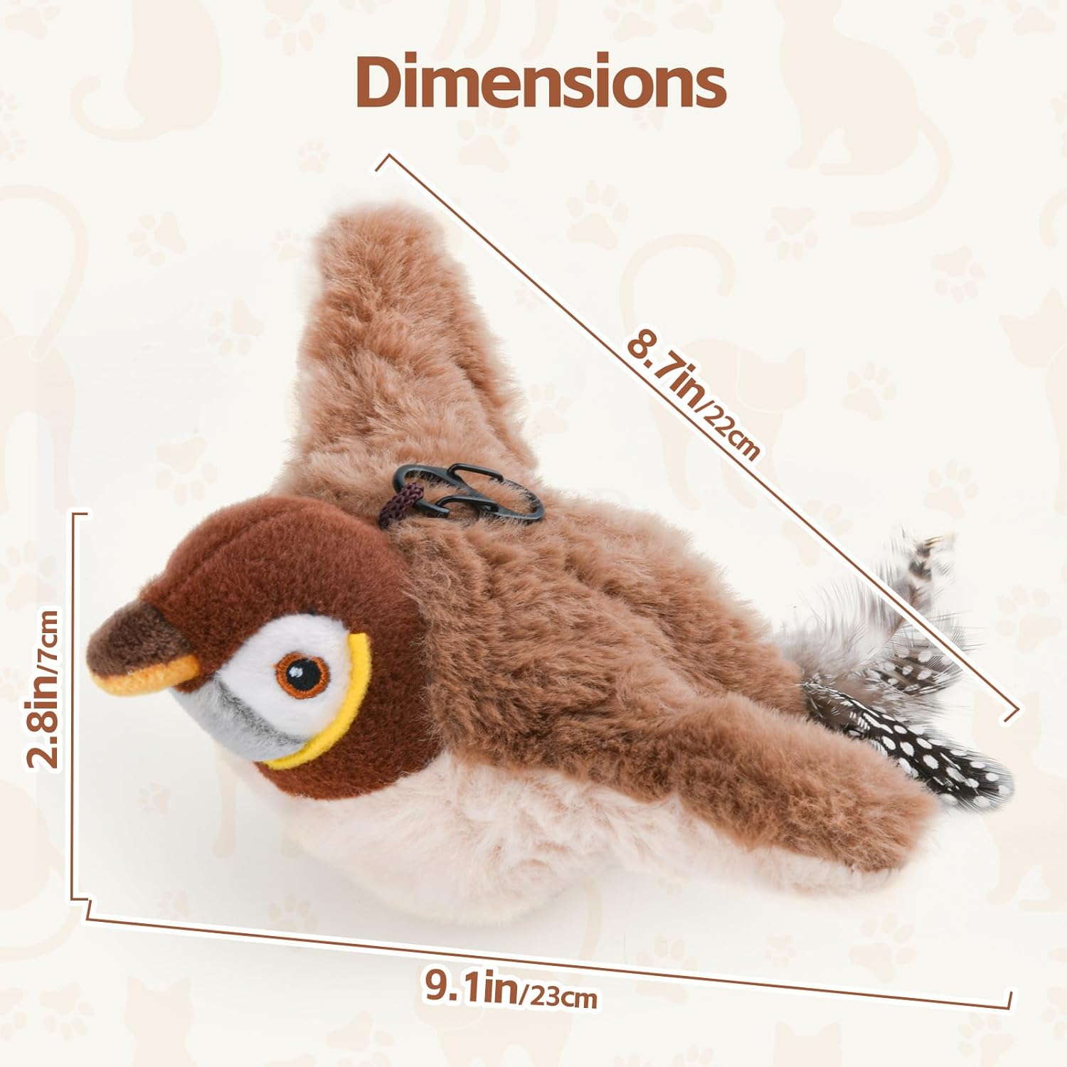 🐱YoPoll Bird Rechargeable Automatic Cat Toy