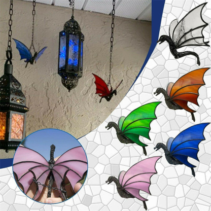 💥Christmas Hot Sale Limited Time Sale 50% Off 💥Dragon Stained Glass Sun Catcher