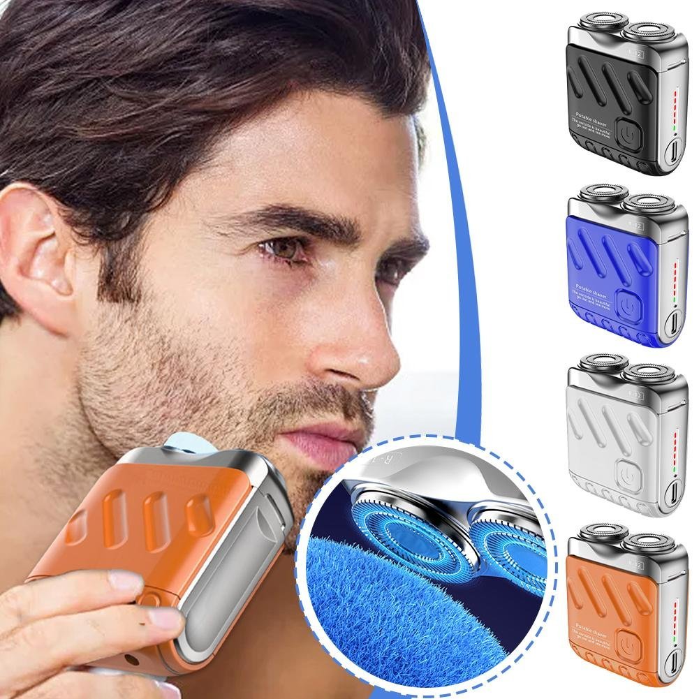 🔥2025 Hot Sale🎁Portable Rotary Dual Ring Electric Shaver