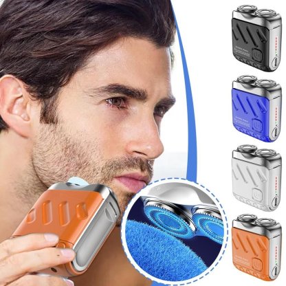 🔥2025 Hot Sale🎁Portable Rotary Dual Ring Electric Shaver