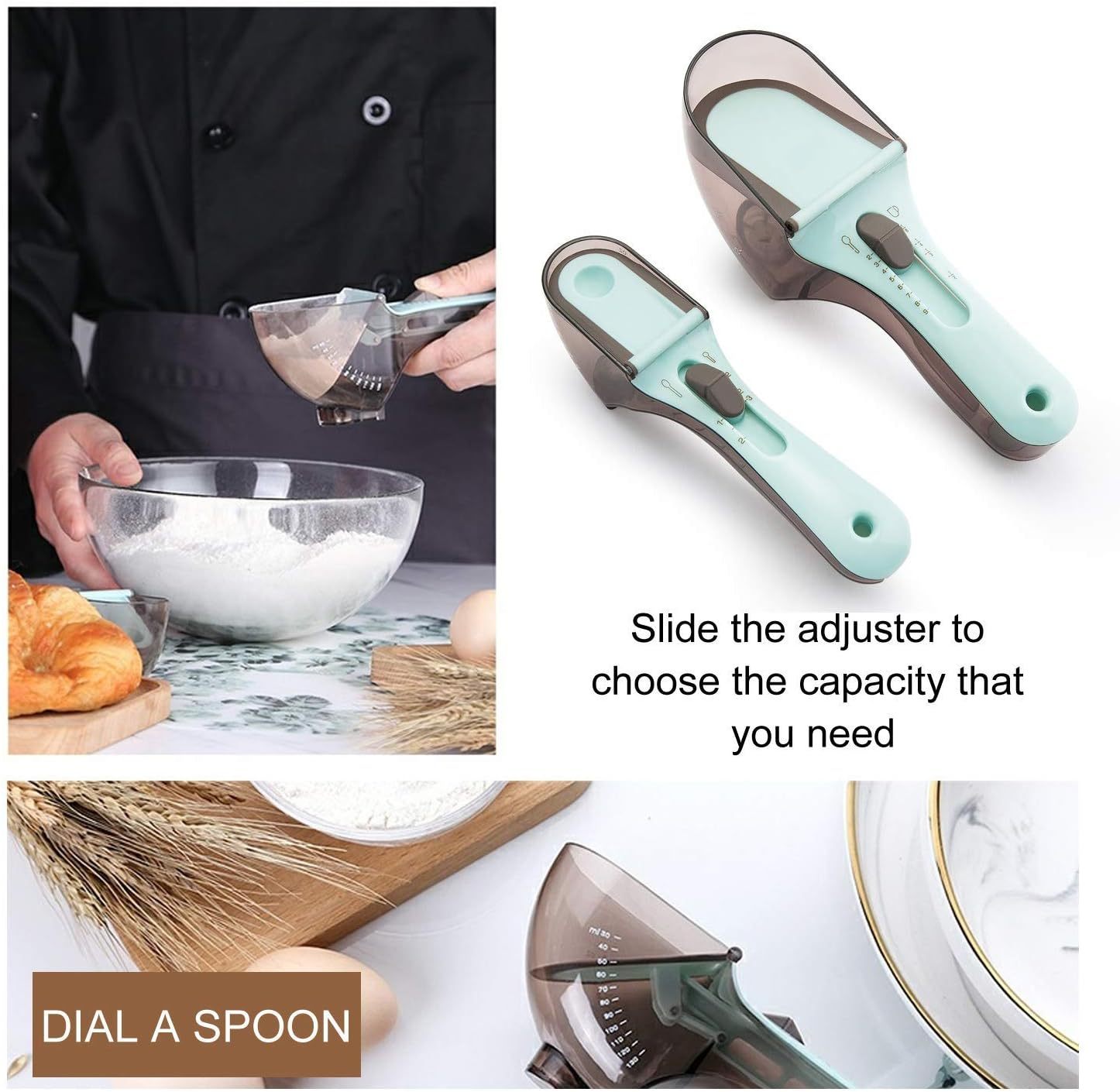 🔥Big Sale 49% OFF——Adjustable Measuring Cups and Spoons Sets ✨