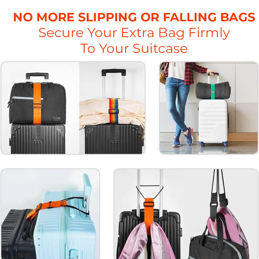 🔥Last Day 50% OFF🔥 Adjustable Luggage Strap Bungee for Suitcase Handle