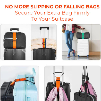 🔥Last Day 50% OFF🔥 Adjustable Luggage Strap Bungee for Suitcase Handle