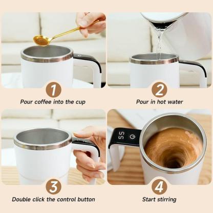 🔥LAST DAY 50% OFF - Electric coffee mug with a built-in LCD thermometer