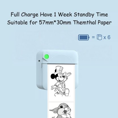 ⚡Flash Sale⚡ Mini Bluetooth Thermal Printer 🖨️ Portable Pocket Printer