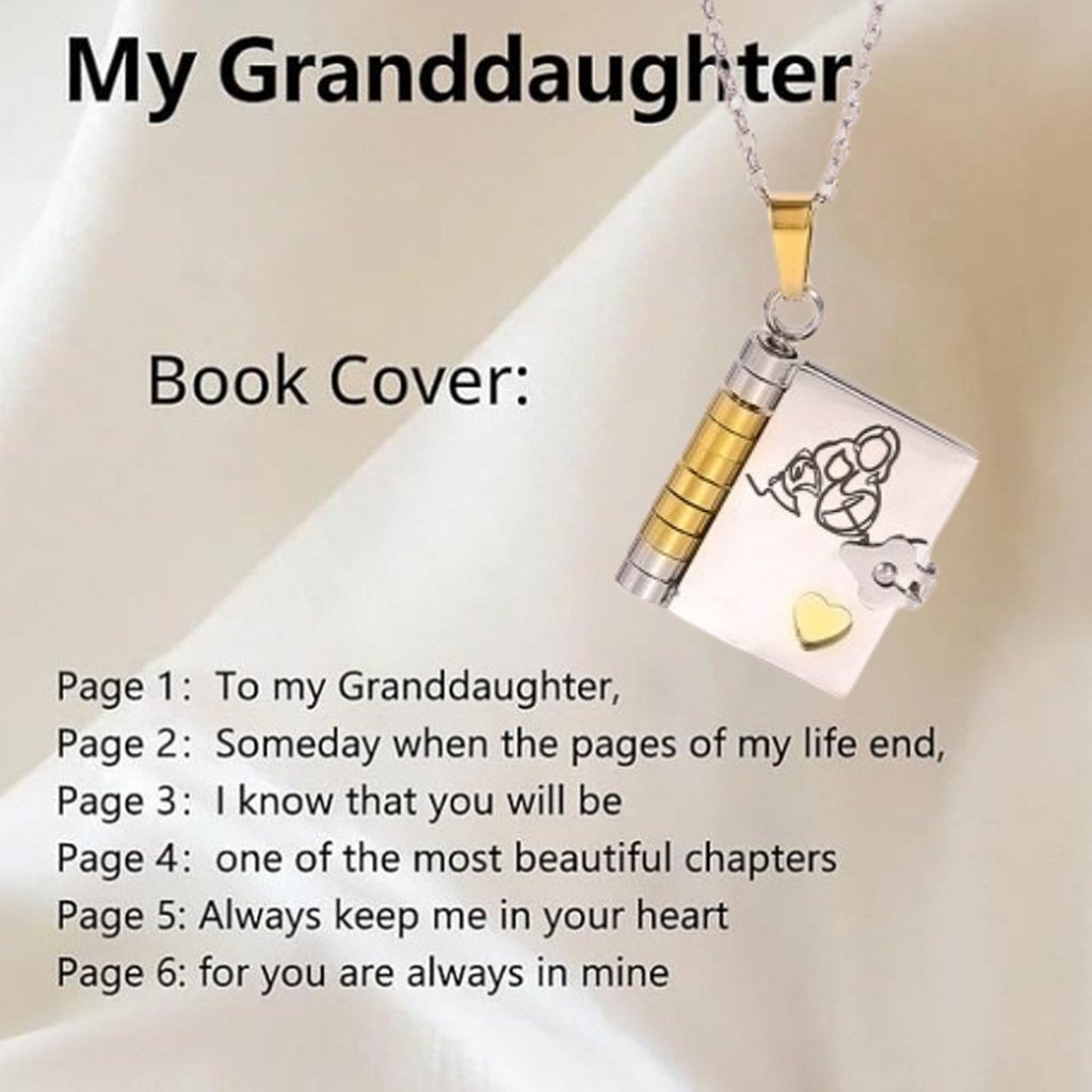 ✨Last Day 49%OFF💥 For Granddaughter - The Most Beautiful Chapter Book Necklace