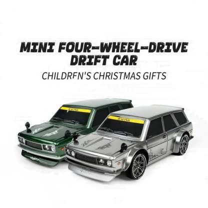 1/24 Scale High-speed drift racer with wireless remote control and four-wheel drive power🚗🚗