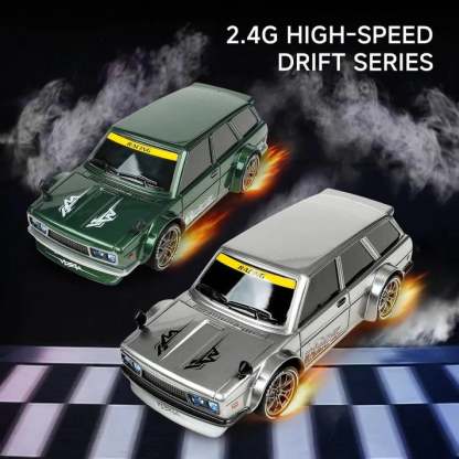 1/24 Scale High-speed drift racer with wireless remote control and four-wheel drive power🚗🚗