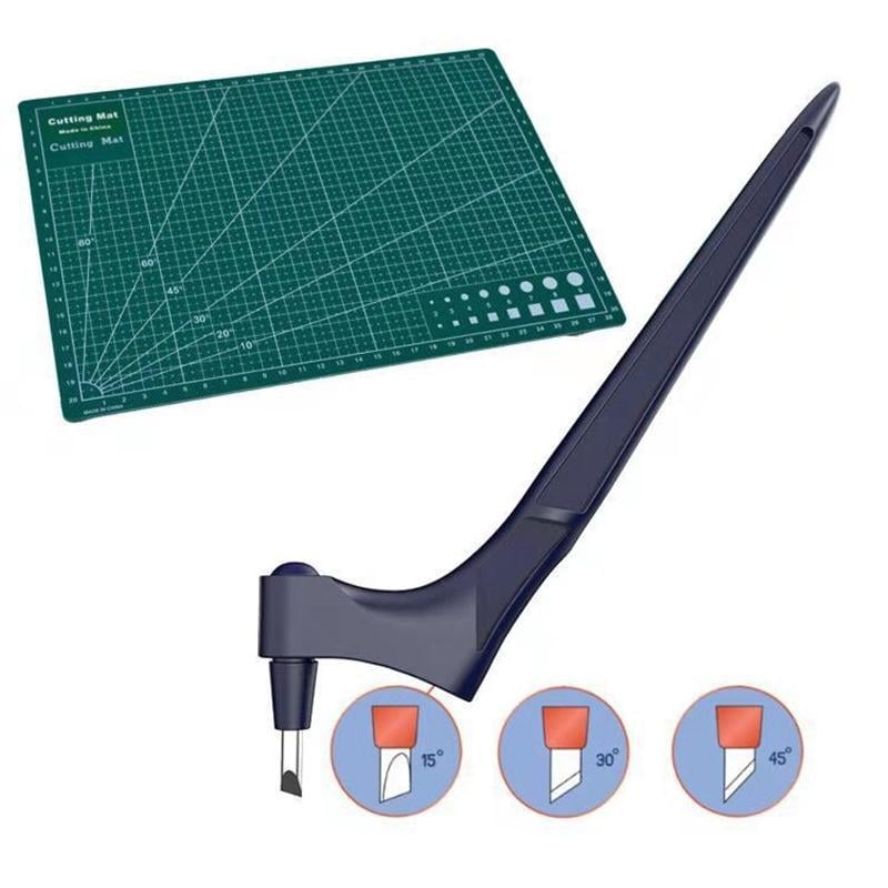🔥- ✍️Craft Cutting Tools with 3 Interchangeable Blades (15°/30°/45°)