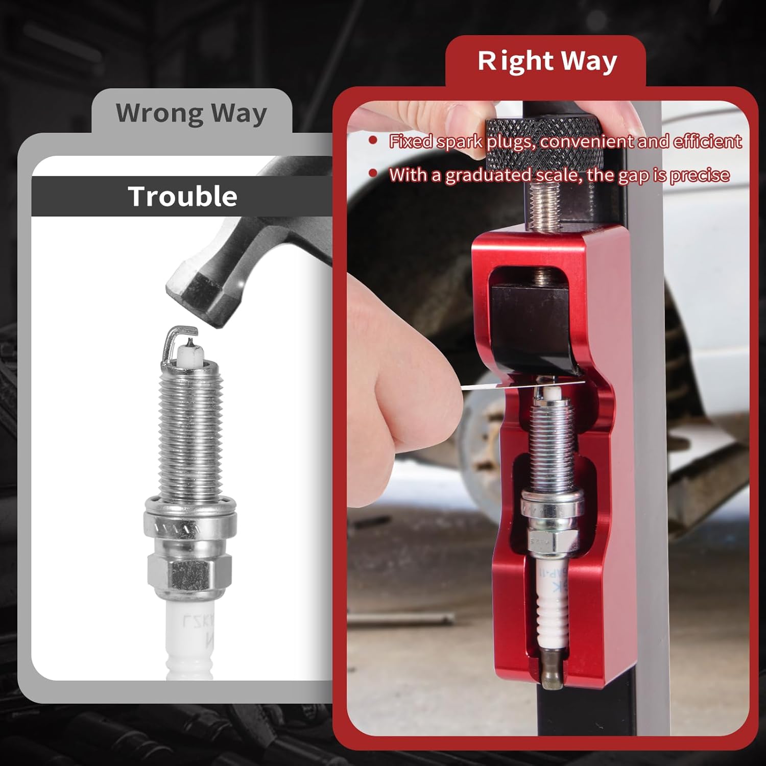 🔥HOT SALE 49% OFF🛠️🚗 Precision Gap Setter for Spark Plugs – Max Performance Every Time