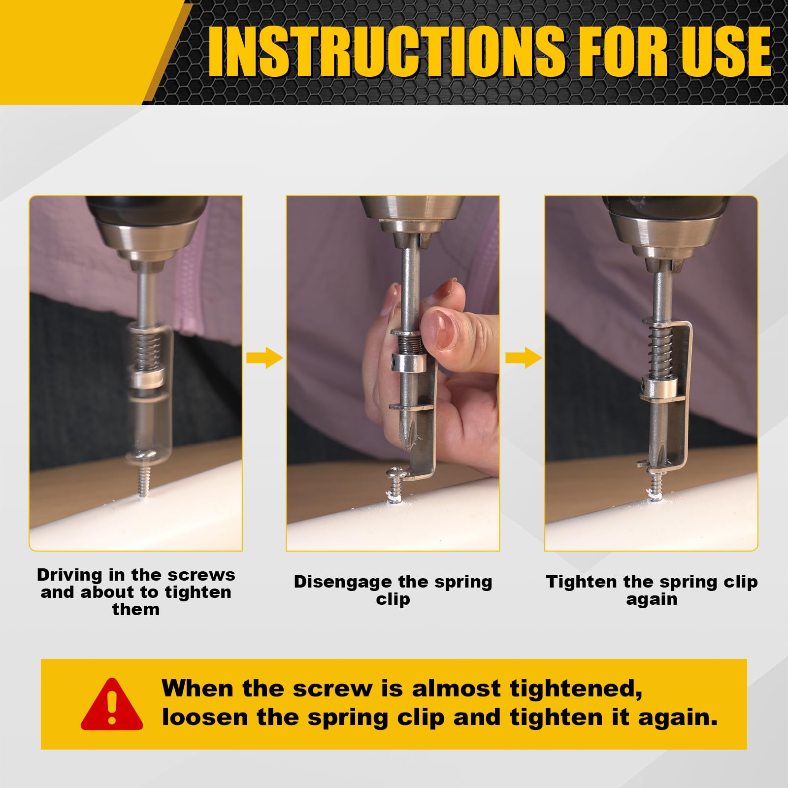 🔥Last Day 49% OFF - 🛠️Universal Spring Loaded Anti-Drop Screw Holder Bit