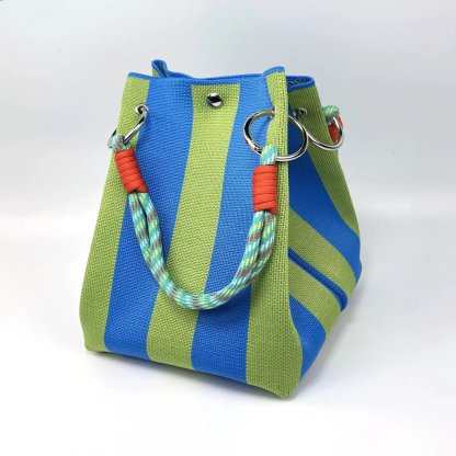 🌴 Boho Crochet Bucket Bag for Women – Handmade Woven Summer Beach Shoulder Bag