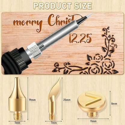 🔥Last Day 49%OFF -26 Letters Copper Mold -DIY Wood Burning/Carving Set🖊