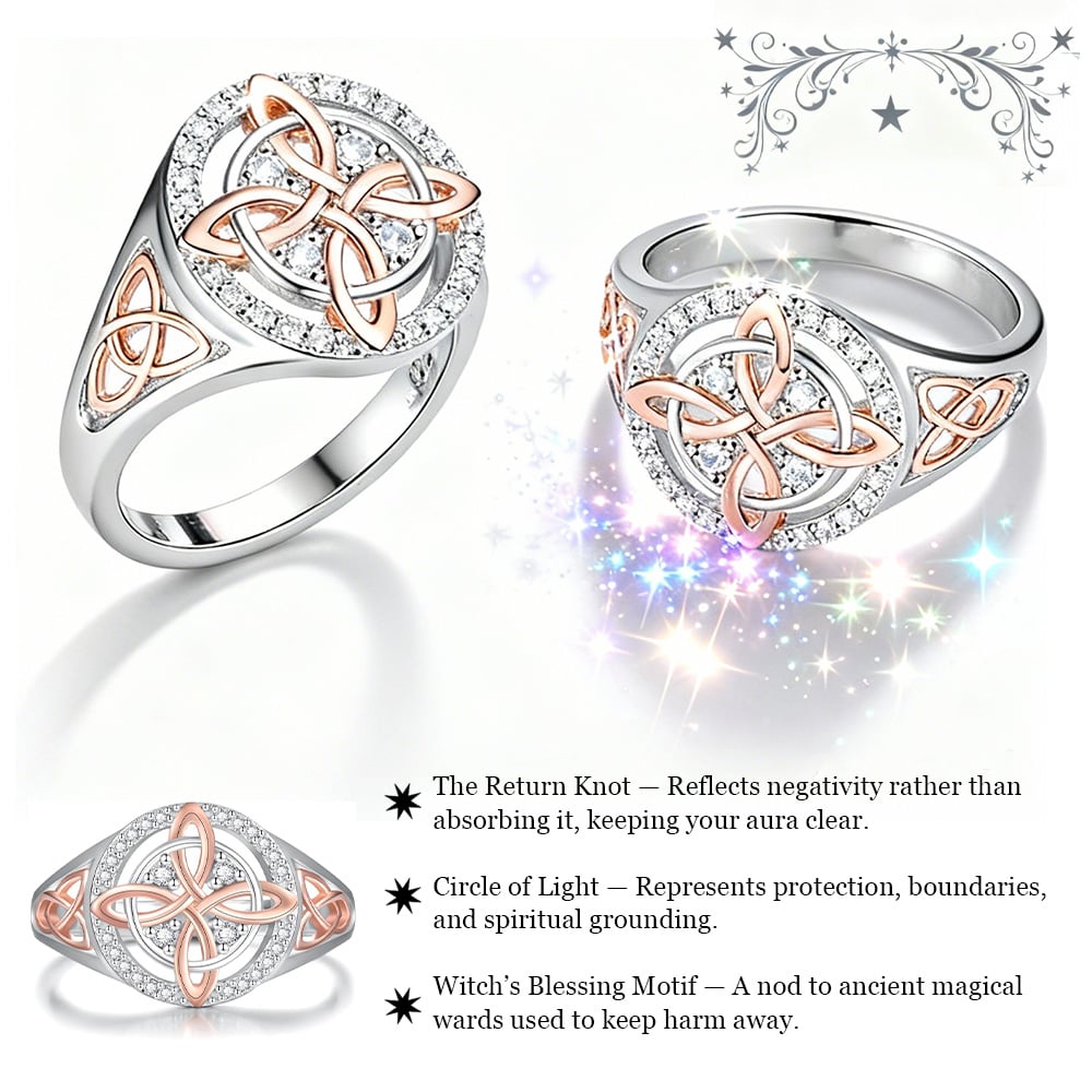 ✨Hot Promotion 50% OFF🔮💍Handmade Witch's Return-Knot Protection Ring💞Protect Your Loved Ones✨