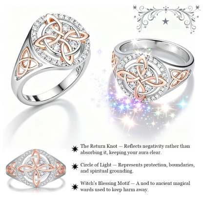 ✨Hot Promotion 50% OFF🔮💍Handmade Witch's Return-Knot Protection Ring💞Protect Your Loved Ones✨