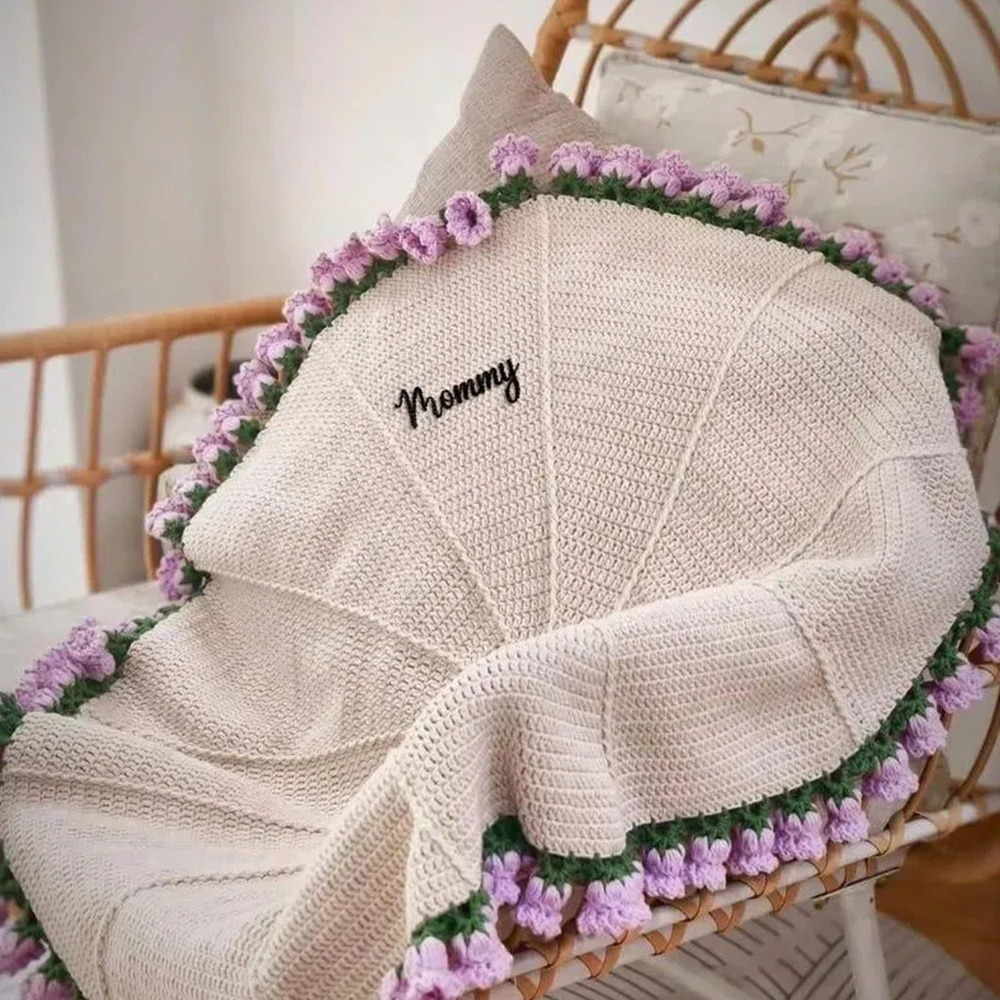 🌺Mother's Day Special ❤ Hand-Woven Rose Blanket — DIY Kit & Finished Gift 🧵