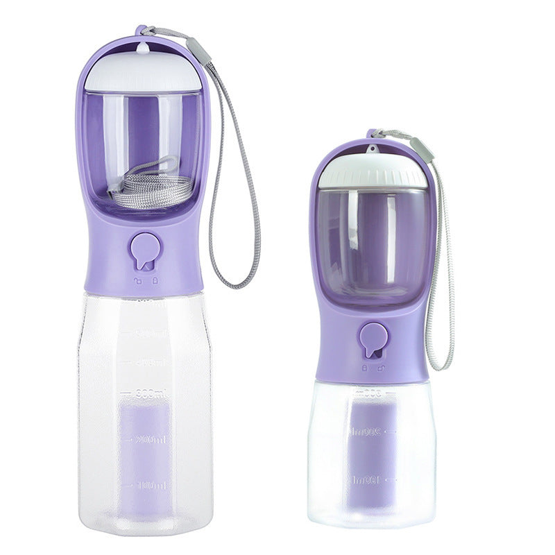 🐶3 in 1 portable dog water bottle with food container and poop bag🐶