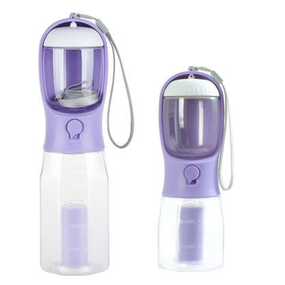 🐶3 in 1 portable dog water bottle with food container and poop bag🐶