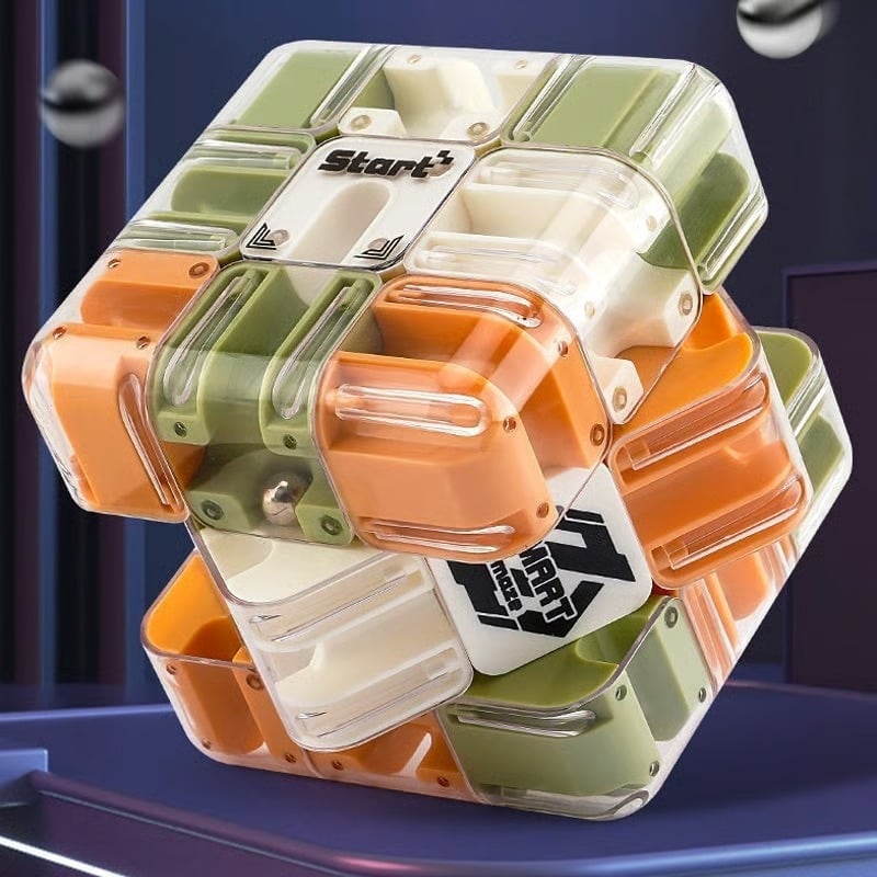 🔥 LAST DAY 49% OFF - 2026 New 3D Rolling Ball Maze Cube 🎁