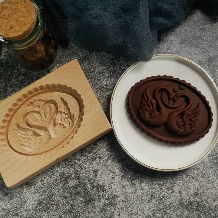 🔥Last Day 49% OFF🔥🍪Carved Wooden Pryanik Gingerbread Cookie Mold🍪