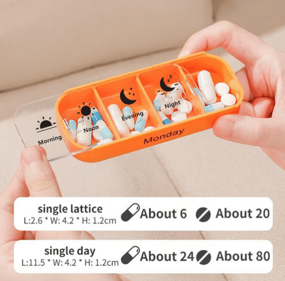 ✨7-Day Medication Organizer - For Effortless Health Management! 📅
