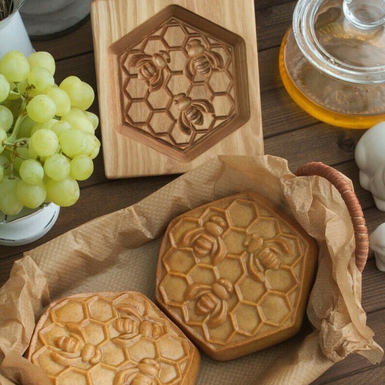 🔥Last Day 49% OFF🔥🍪Carved Wooden Pryanik Gingerbread Cookie Mold🍪