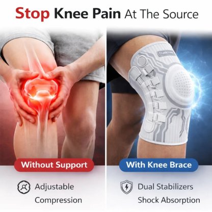 Knob-type knee brace