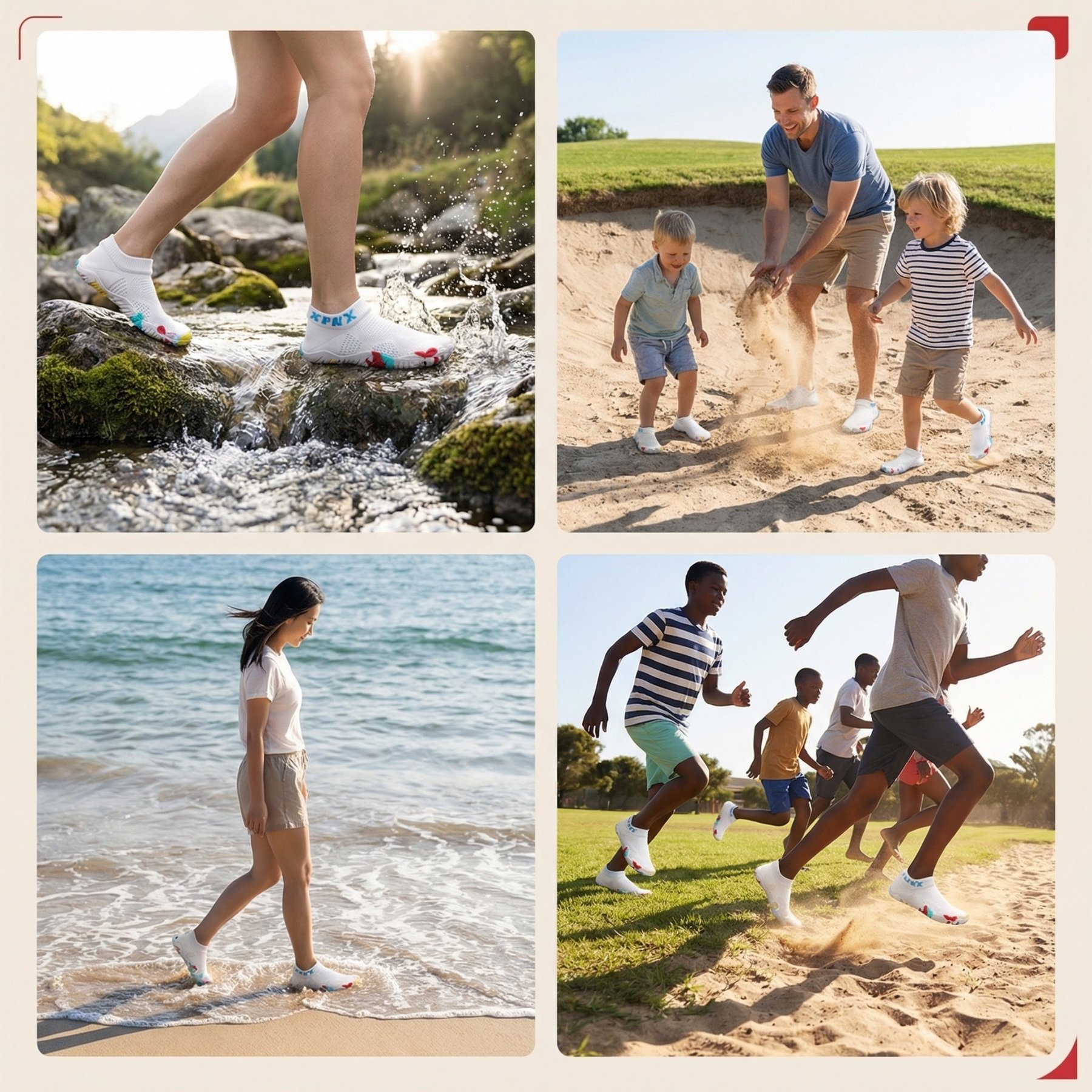 Water and Land Cut-resistant and Puncture-resistant Beachcombing Quick-drying Water Play Shoes