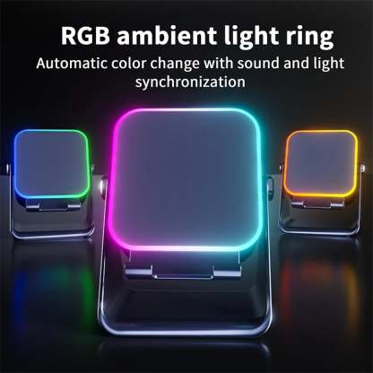 💥 FINAL TIME SALE! 40% OFF🎶📱 5-in-1 Wireless Induction Bluetooth Speaker with Adjustable Phone Stand