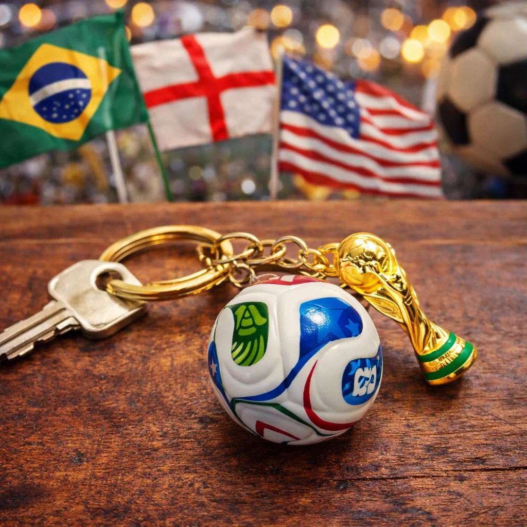 🎉Last Day 49% OFF⚽🏆 FIFA Trophy & Ball Keychain
