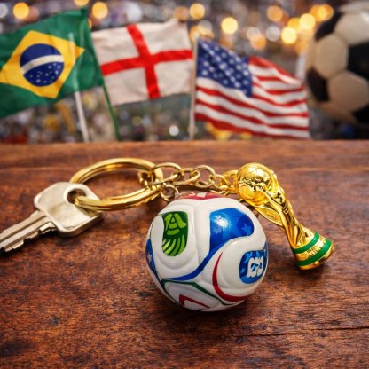 🎉Last Day 49% OFF⚽🏆 FIFA Trophy & Ball Keychain