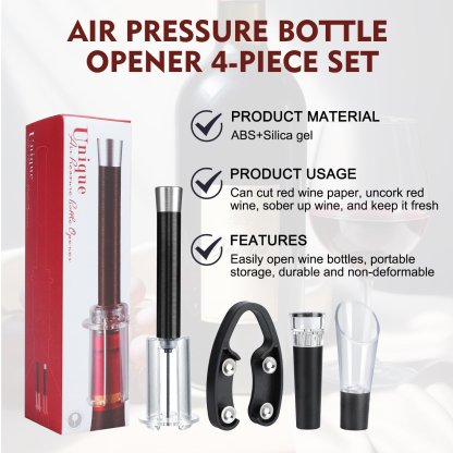 🍷Damp-Proof Air Pump Cork Remover for Effortless Family Entertaining🍾 💨