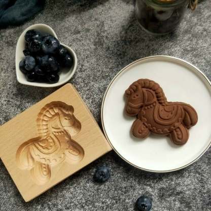 🔥Last Day 49% OFF🔥🍪Carved Wooden Pryanik Gingerbread Cookie Mold🍪