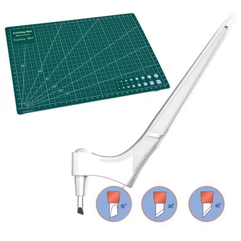 🔥- ✍️Craft Cutting Tools with 3 Interchangeable Blades (15°/30°/45°)