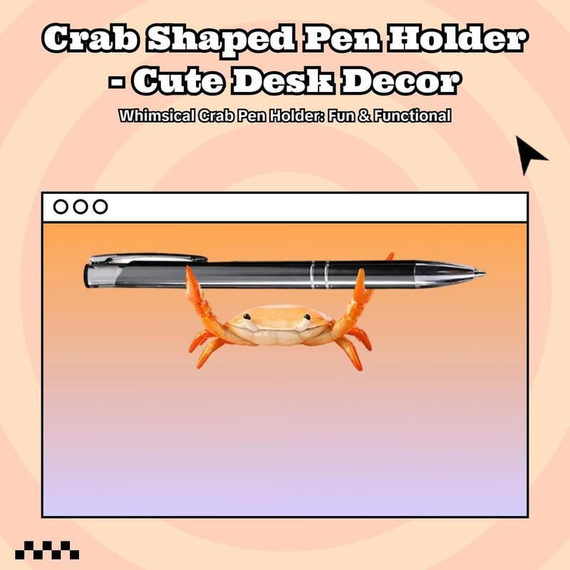 🤣 Funny Hot Sale - 🦀 Cute crab-shaped pen holder💖
