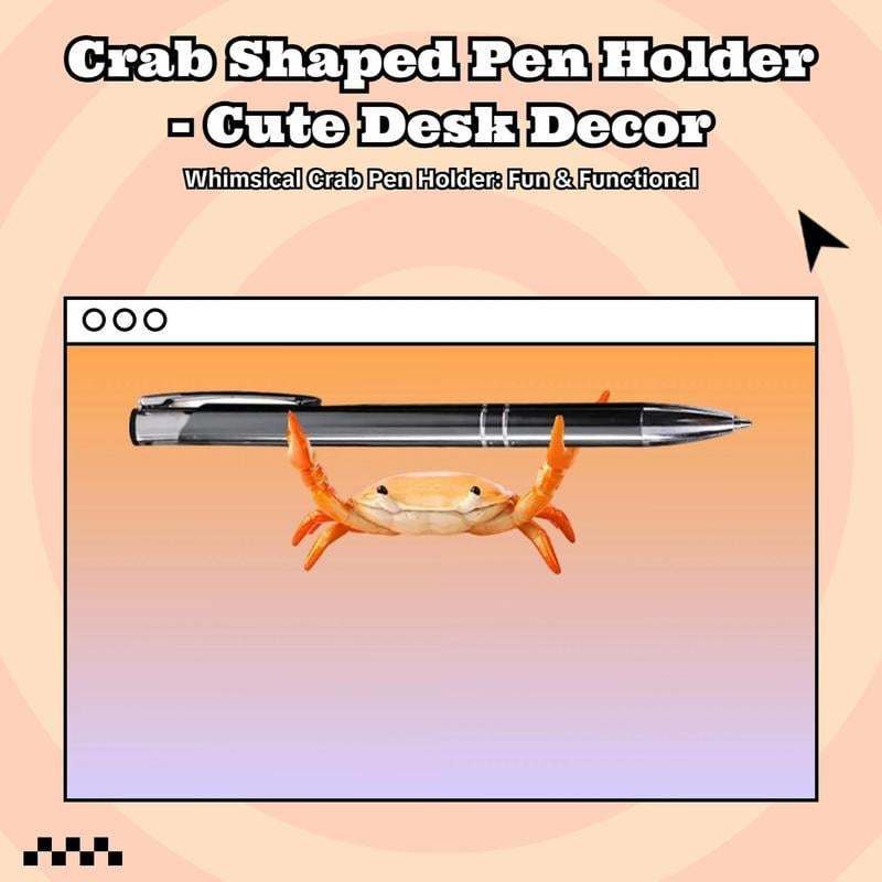 🤣 Funny Hot Sale - 🦀 Cute crab-shaped pen holder💖