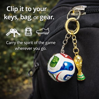 🎉Last Day 49% OFF⚽🏆 FIFA Trophy & Ball Keychain