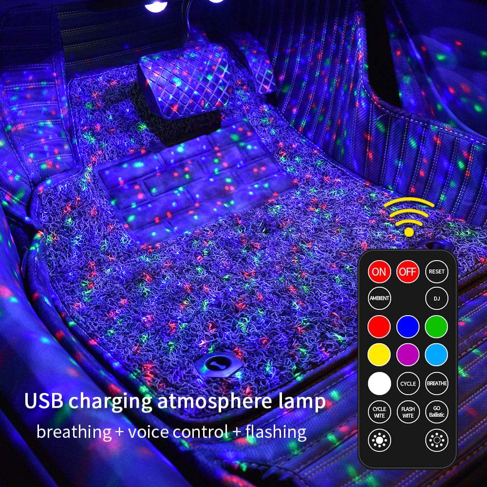 🔥 Car Interior Ambient Lights- (Contains 4 light bars) 🎁