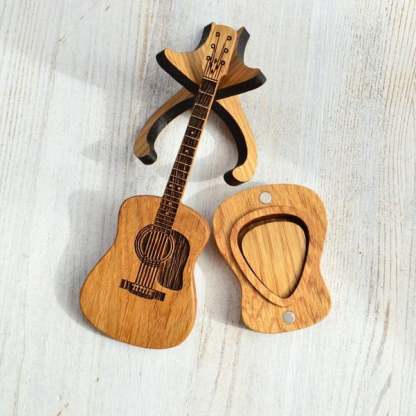 🔥Last Day 49% OFF🎁Wooden Acoustic Guitar Pick Box🎸