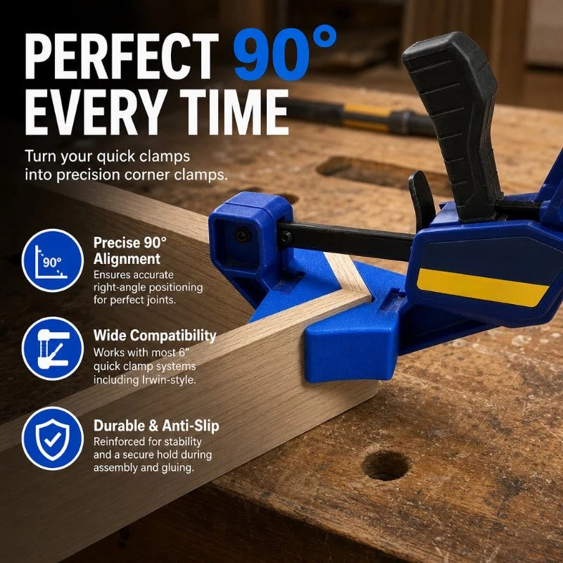 🔥49% OFF🔥 Precise 90° Corner Clamp Adapters 🛠️ Woodworking Right Angle Tools