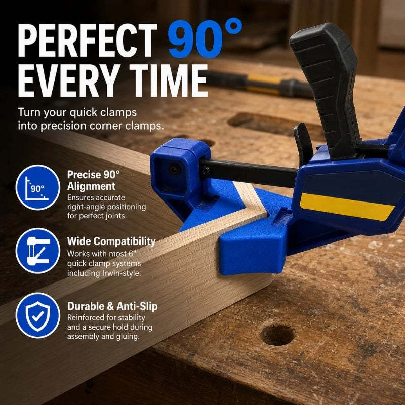 🔥49% OFF🔥 Precise 90° Corner Clamp Adapters 🛠️ Woodworking Right Angle Tools