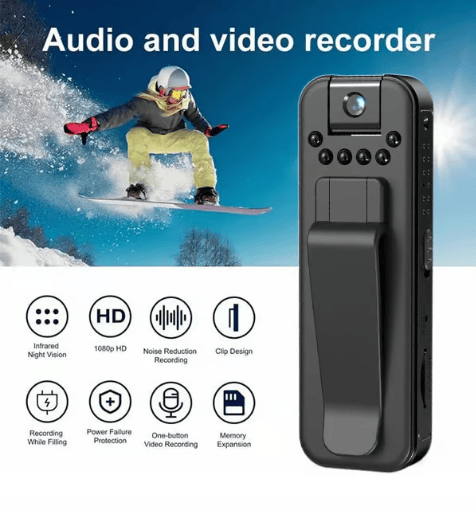 🏆Flash Sale⚡ 50K+ SOLD! Almost Gone-🔥HD 1080P Rechargeable Mini Body Camera With Night Vison&Rotating Lens📷