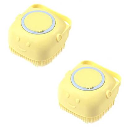 🧼🧼Bathroom 🐶Dog Cat🐱 Bath Brush Massage Gloves Soft Safety Silicone Comb Pet Accessories❤❤